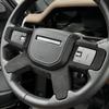 For Land Rover Defender 90/110 2020-2025 Car Steering wheel Panel Frame Cover Trim Sticker Suede Wrap Car Interior Accessories NG7