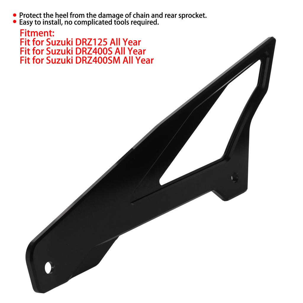 Rear Chain Cover Rear Chain Guard Protector A7009- Aluminum Cover Fit for DRZ125/DRZ400S/DRZ400SM Rear Chain Protector