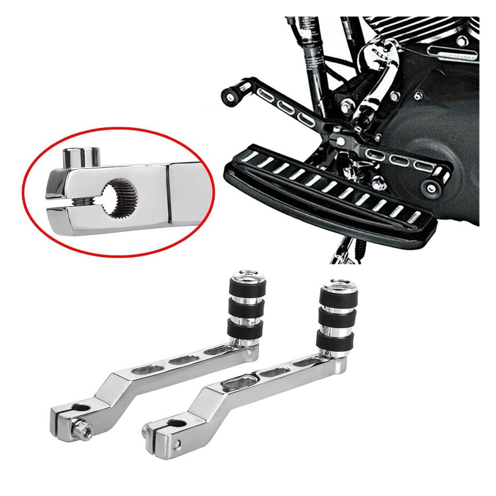 Powersport Shift Lever For Harley Chrome CNC Heel To Shift Lever Shifter Peg FLHTK