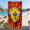 Watford Football Print Beach Towel, Large Soft Quick Dry Towel for Beach Camping Swimming