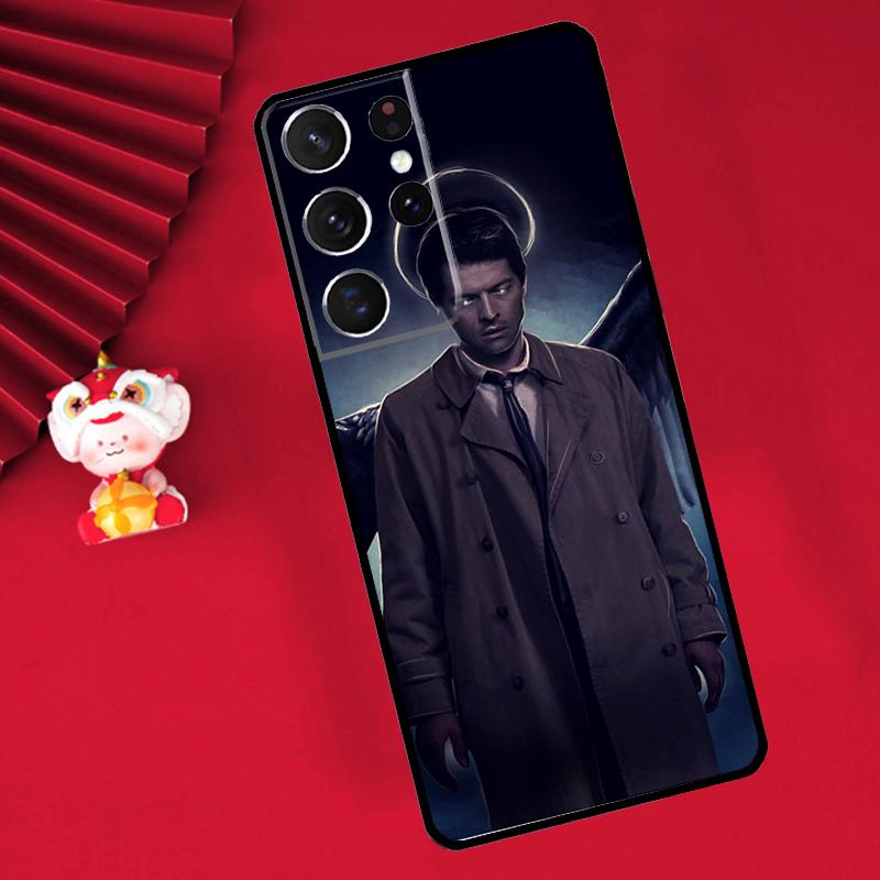 Чехол Angel Castiel Supernatural для Samsung Galaxy S26 S25 S24 Ultra S21 S20 S22 S23 Ultra S10 Plus S25 FE Чехол Funda