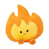 Мягкая игрушка «Пламя из мультфильма», мягкая игрушка для украшения комнаты для кемпинга на открытом воздухе, подушка для чтения, забавная мягкая игрушка для