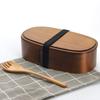 YFWOOD Magewappa Bento Box, 1000ml, with Spork, Convenient Storage, Two-Tiered Nested Bento Box, Made of Natural Cedar Wood with Genuine Lacquer