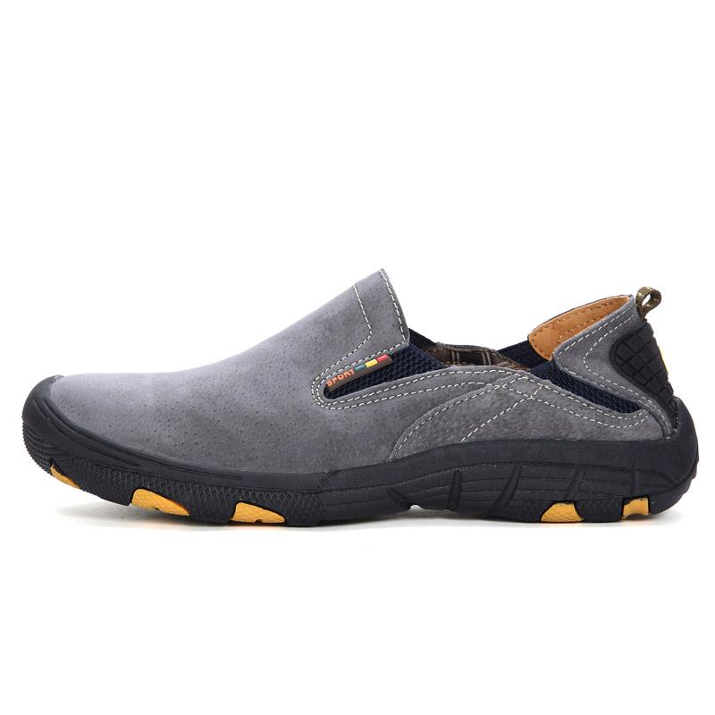 Мужская походная обувь из натуральной кожи, повседневная походная обувь для прогулок на открытом воздухе