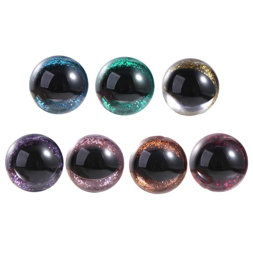 Глаза-глиттер, как кристаллы, безопасные для амигуруми и вязаных крючком игрушек - разные цвета