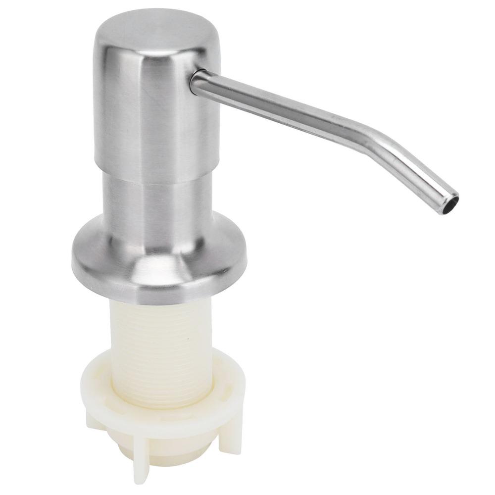 304 Stainless Steel Liquid Dispenser Pump Silicone Tube Sink Pump Head Built-In Installation