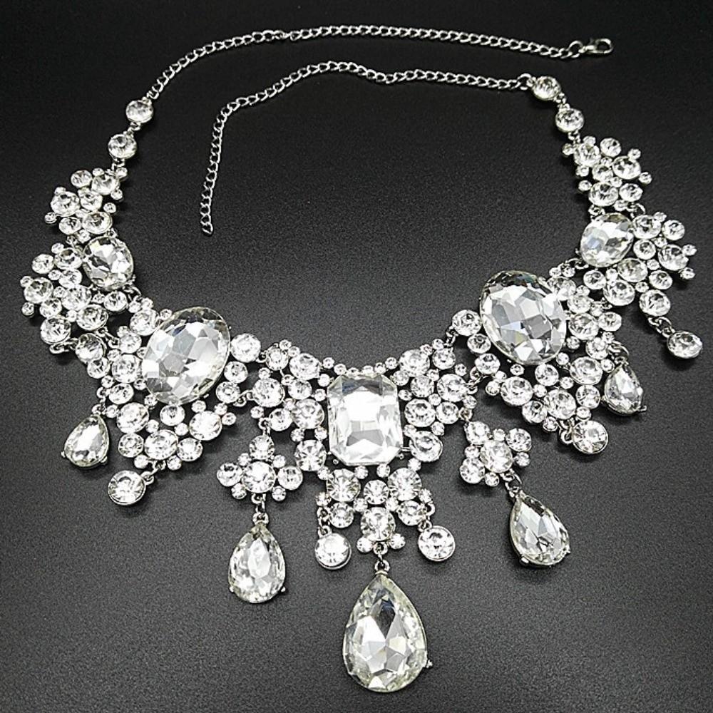 Rhinestone Women's Wedding Jewelry Set Baroque Rhinestone Jewelry Set Gift