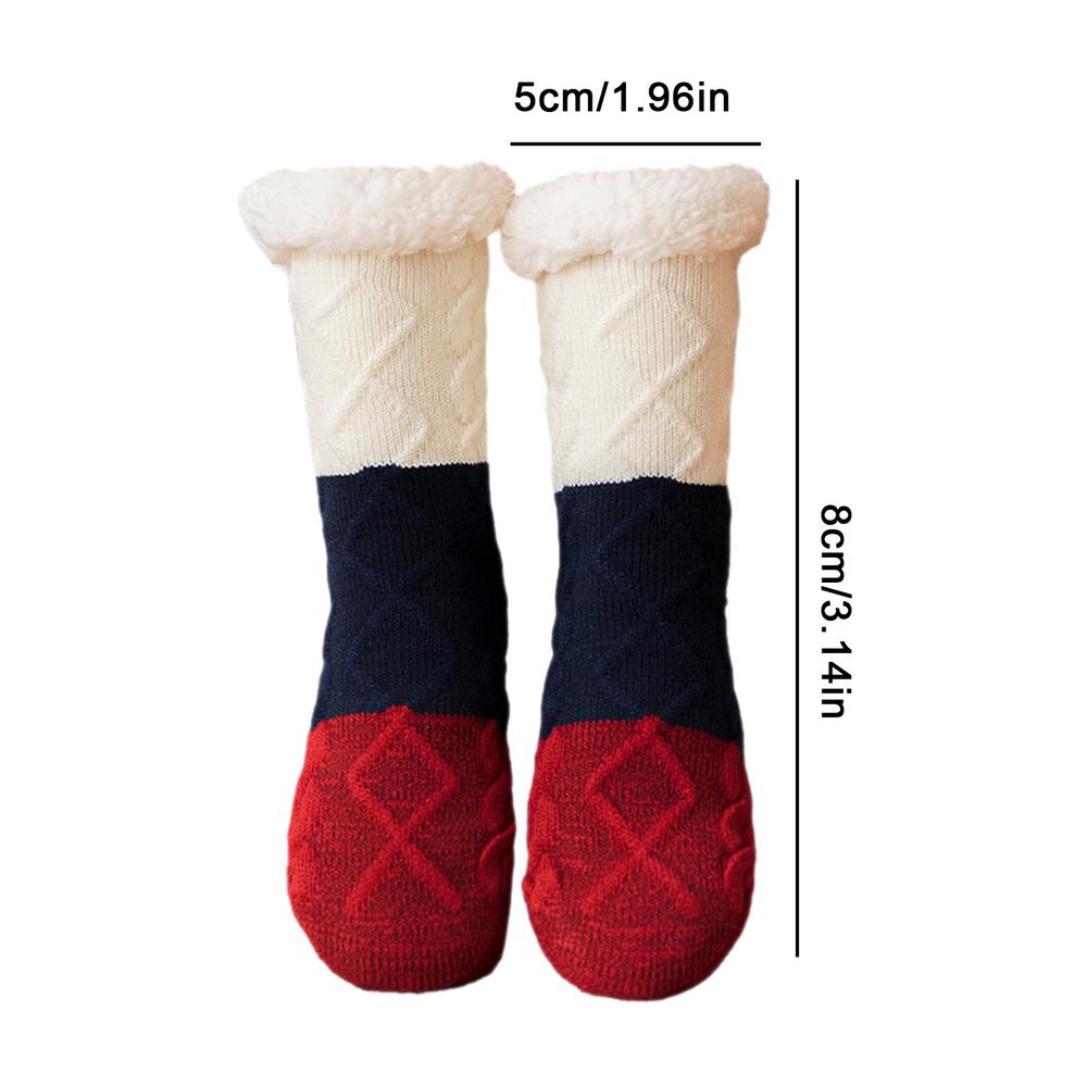 Winter Floor Socks Cozy Warm Gripper Anti-slip Socks Home Fuzzy Sleeping Socks Postpartum Must-Haves Comfortable for Mom Gifts