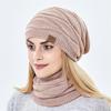 Outdoor Wool Winter Women Men Hedging Caps Millinery Beanies Caps Hats Scarf Set