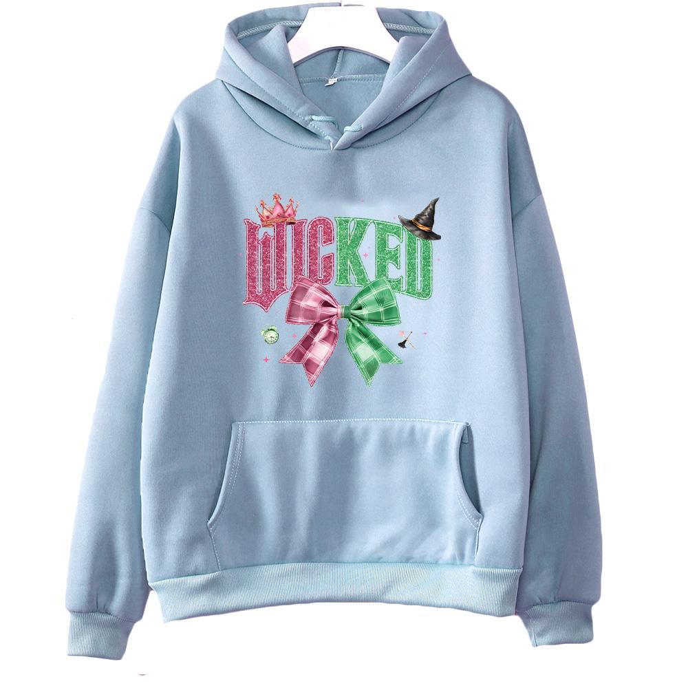 Худи Wicked for Good Худи для фанатов мюзикла Wicked Подарок на День святого Валентина Худи Мода Женская Мужская Эстетичная Осенне-зимняя Толстовка