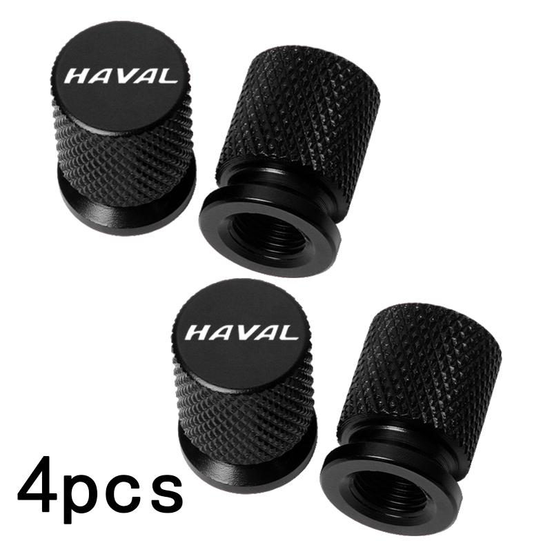 For Haval F7/F7X H6 H2 H3 H4 H8 H9 2018 Accessories Car Styling 4PCS Car Wheel Tire Valve caps CNC Aluminum Airtight Covers
