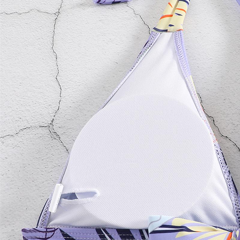 Two Pieces Push Up Swimwear Bikini Set Women Swimsuits Print High Waist Female Swimming Summer Bathing Suit