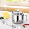 Wide-mouth Kitchen Condiment Pots with Soup Spoon Condiment Container Spice Jar  Dining Table