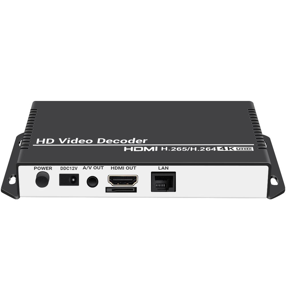 URay H.265 H.264 Ultra HD 4K Video Audio Stream Decoder HDMI + CVBS AV RCA Output for Display IP Camera Live Streaming