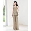 Women's Summer Chic V-neck Sleeveless Set