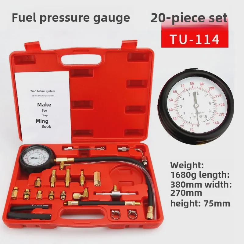 Nolidun Car Fuel Pressure Gauge - Auto Repair & Maintenance Tool