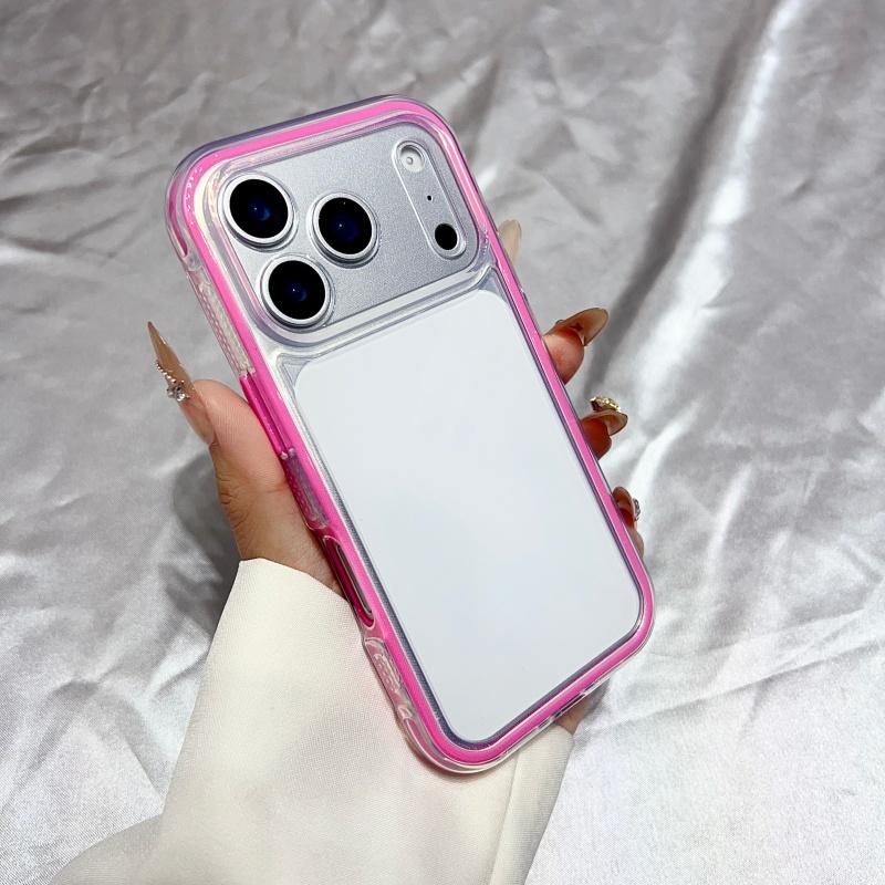 Ударопрочный Чехол-Бампер Candy Color Clear Case для iPhone 17 Air 16 15 14 13 12 11 Pro Max Plus 17Pro Роскошный Мягкий 2 в 1