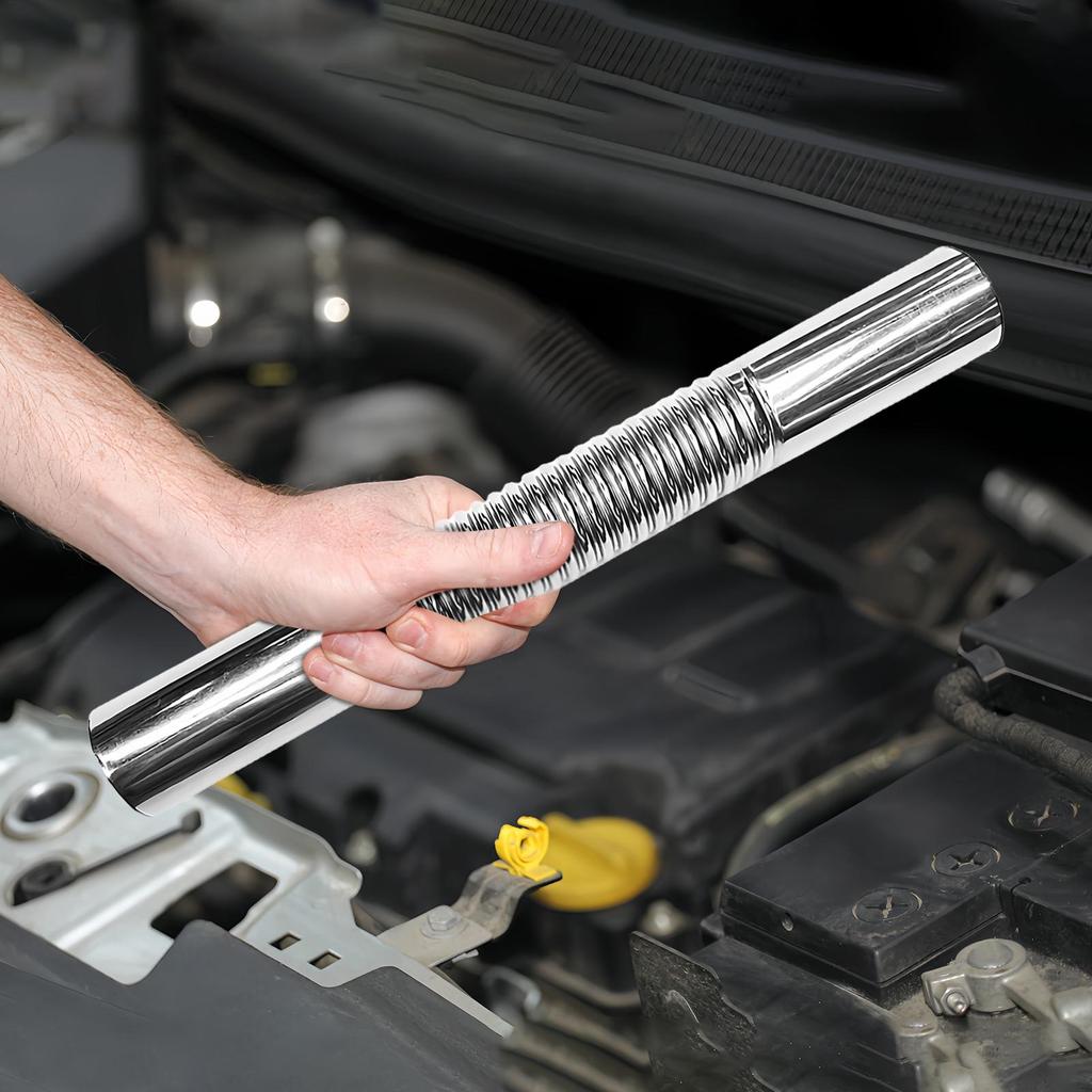 Straight Pipe Exhaust 5.91Inch Spiral Piping Exhaust Straight Pipe For Automotive Trucking Outdoor Maintenance Vehicle Car