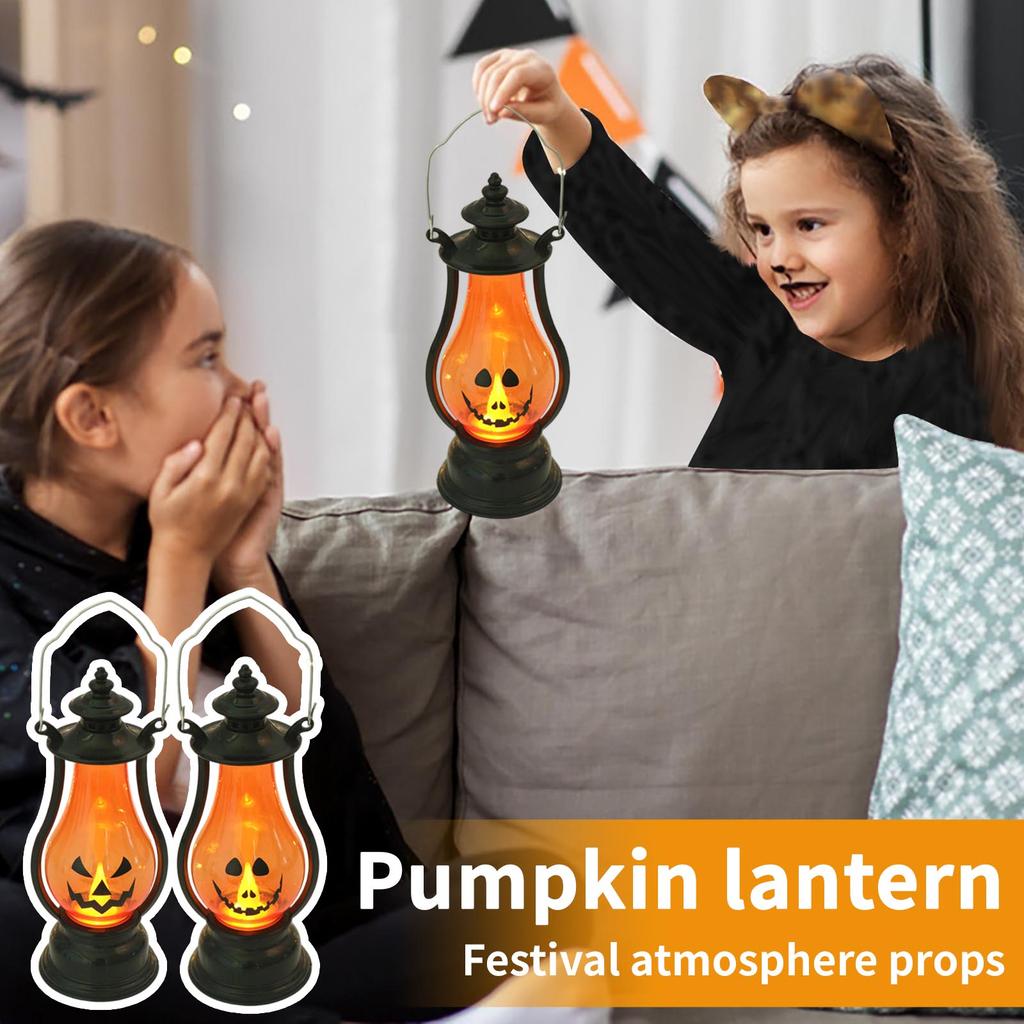 Хэллоуин Тыквенные Фонари Детские Маленькие Портативные Фонарики Праздничные Атмосферные Реквизиты Хэллоуин Украшения Фонарики