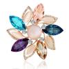 Brooch High-End Sense Niche High-End Women'S Silk Scarf Buckle Alloy Corsage Small Fragrant Wind Pearl Rhinestone High-End