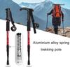 Straight Handle or T Handle Trekking Poles Collapsible Lightweight Walking Sticks Aluminum Non-slip Handle Adjustable  Hiking Poles for Women Men Kids