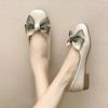 Shoes for Women Cute Woman Pumps Fashion Square Heels Kawaii Luxury Women's On Sale High Quality Spring Quick Delivery Casual