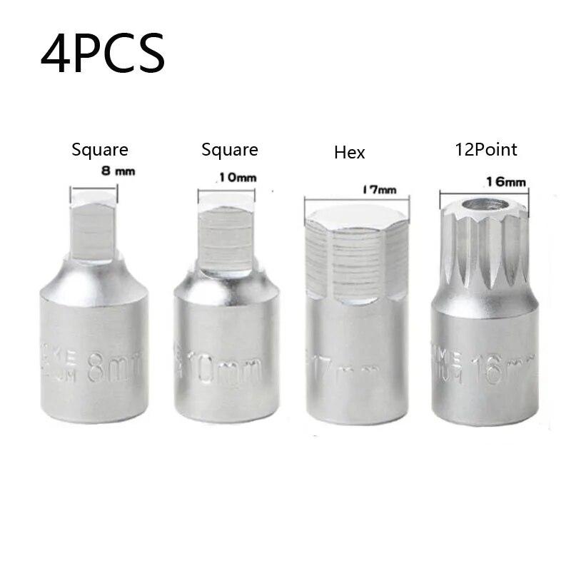 M16 H17 S8 S10 Пробка сливного отверстия масляного картера Торцевой ключ 3/8 дюйма Привод Авторемонт Коробка передач Винт Гаечный ключ Инструмент для ремонта автомобиля