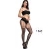 High-End Sexy Lingerie Fishnet Stockings with Non-Slip Garter, Nurse & Stewardess Style