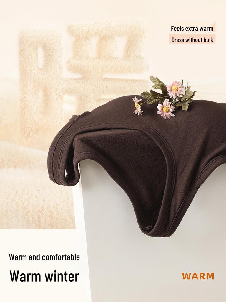 Женская теплая хлопковая майка на осень/зиму с нагрудной вставкой и стильным дизайном спины