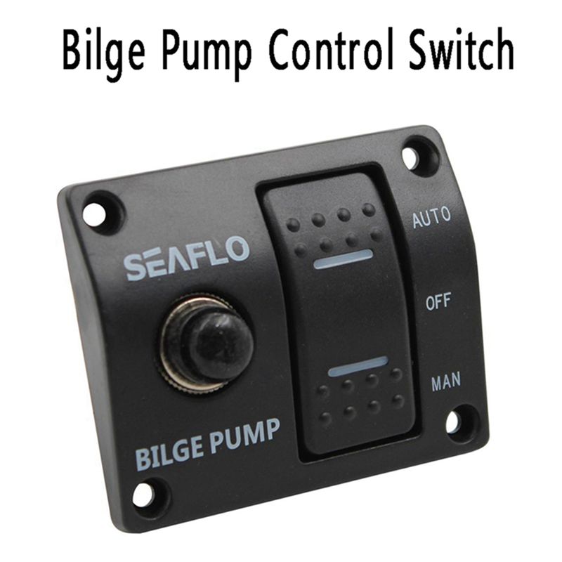 1 PCS Bilge Pump Control Switch Automatic Pump Marine Panel Switch 3-WAY Switch Panel For Bilge Pump