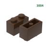 WANGE 2*1 Строительные блоки 120 шт. Маленькие совместимые кирпичики 2 отверстия Высокие элементы Аксессуары MOC DIY Насыпью Детская игрушка №3004
