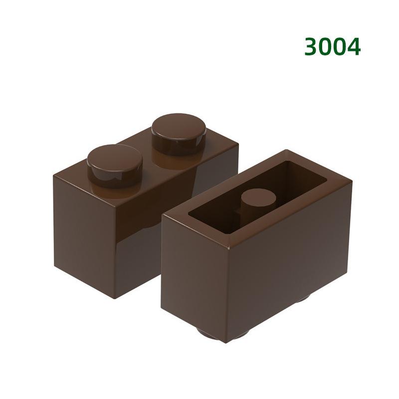 WANGE 2*1 Строительные блоки 120 шт. Маленькие совместимые кирпичики 2 отверстия Высокие элементы Аксессуары MOC DIY Насыпью Детская игрушка №3004