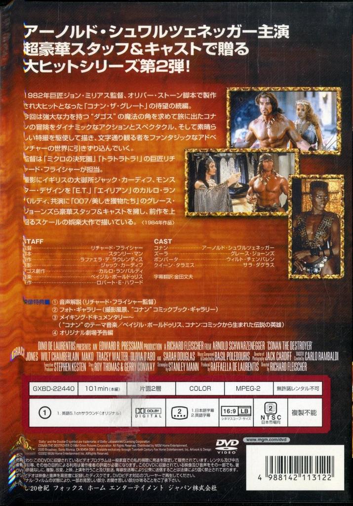 Conan the Destroyer Part 2 (Special Edition) [DVD]