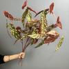 Long Branch Artificial Green Plants Plastic Fake Tree Leaves  Outdoor Garden Decor