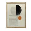Geometryczna Abstrakcja Geometryczna Abstrakcja, 70X100 Cm, Rama Aluminiowa Czarna, Papier Matowy 230 Gsm