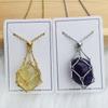 Adjustable Stainless Steel Design Crystal Cage Necklace Holder Net Holder Pendant Women Jewelry Stone Collecting Diy Accesories