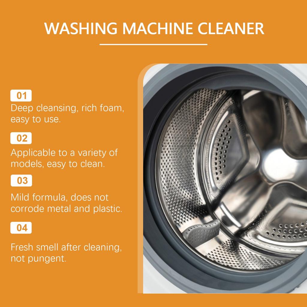 Очиститель стиральной машины; Очистка стиральной машины от накипи; Бытовые чистящие средства; Мощное удаление накипи, стерилизация, дезинфекция и устранение запахов, 100 мл,
