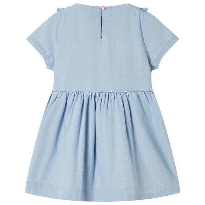 Robe pour enfants à volants bleu doux 92/104/116/128/140