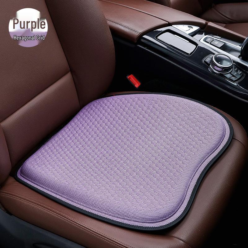 Четырехсезонная нескользящая гелевая подушка для автомобильного сиденья из ледяного шелка - Дышащая и удобная для дома, офиса и длительных поездок