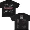 KPOP Black-Pink Deadline Tour 2025 Футболка 2-сторонняя S-5XL Унисекс