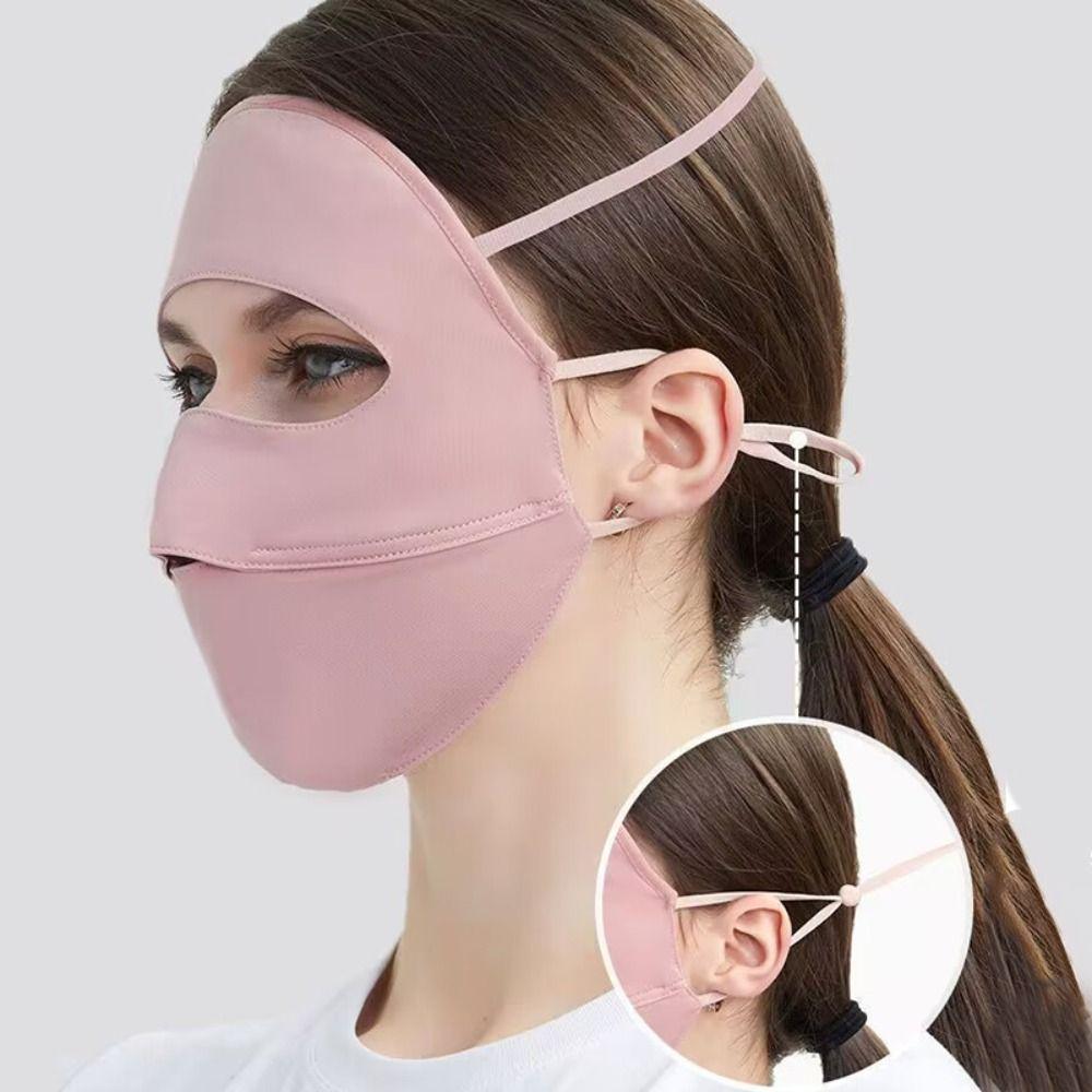 Sunscreen Face Scarf Ice Silk Mask Face Mask Face Gini Mask Adjustable Face Cover Cycling