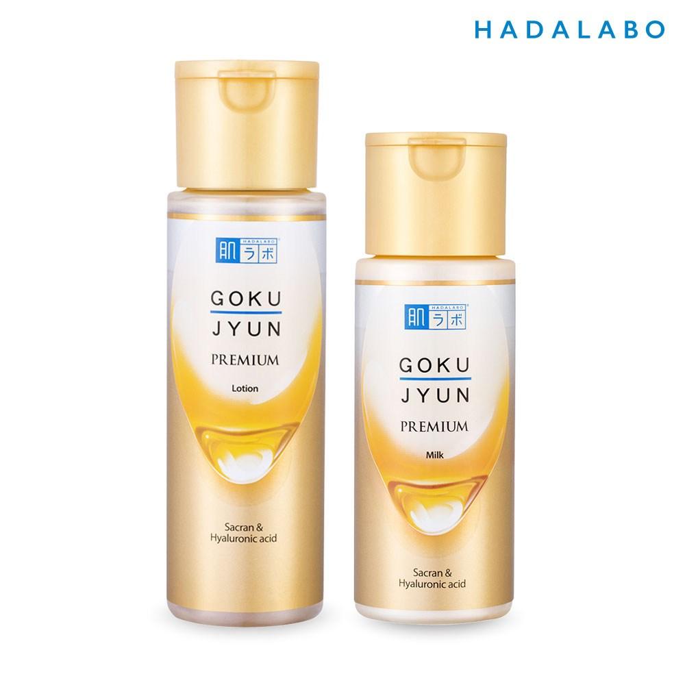 Hada Labo НОВЫЙ Gokujyun Premium Лосьон + Молочко, 1 набор