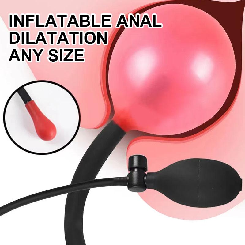 Силиконовый расширяемый надувной анальный массажер для влагалища, расширитель, анальная пробка, БДСМ, секс-игрушка для мужчин