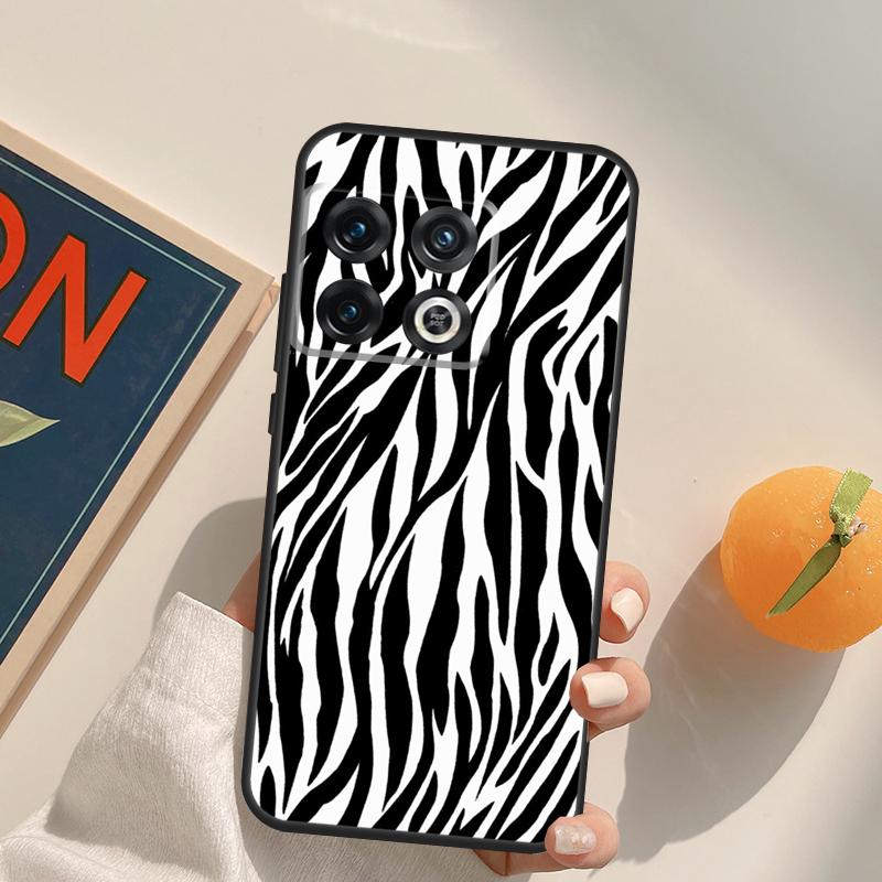 Zebra Skin Print Case For OnePlus Nord 5 CE 2 3 4 Lite N20 N30 OnePlus 15 13 12 11 13T 10T 10R 12R 13R Cover