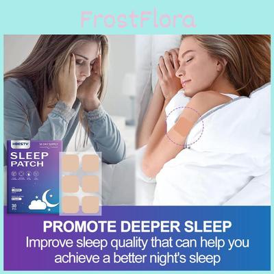 Hbesty Травяные пластыри для сна 30 штук Расслабляющая формула для снятия стресса и спокойного сна