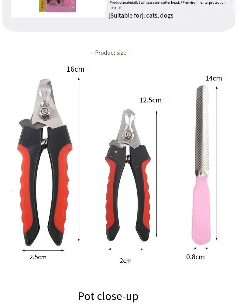 Dog & Cat Pets Nail Clippers and Trimmers - with Safety Nail Guard to Avoid Over Cutting, Nail File Great for Cats, Dogs
