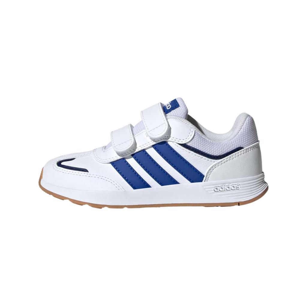 Adidas Tensaurs Switch Cf Comfortable Durable Low Top Casual Shoes Kids Sneakers White Royal-Blue Dark-Blue JH9255