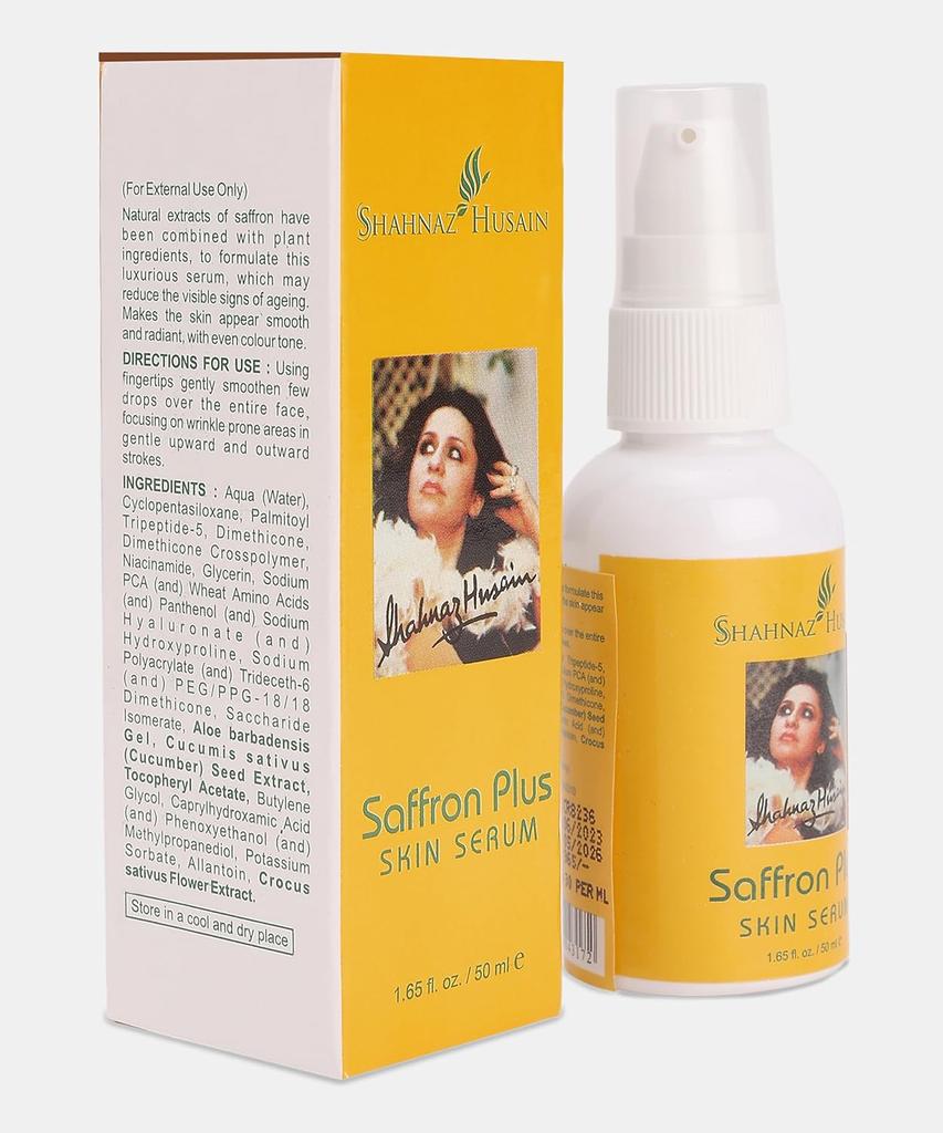 Shahnaz Husain 's Vedic Solutions Шафрановый Крем-Сыворотка для Кожи 50 г Упаковка 1 Осветляющая Сыворотка для Лица Сияние Ниацинамид