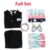 Adult Kids Anime Demon Slayer Kimetsu No Yaiba Kochou Shinobu Cosplay Costume Kimono Halloween Clothes