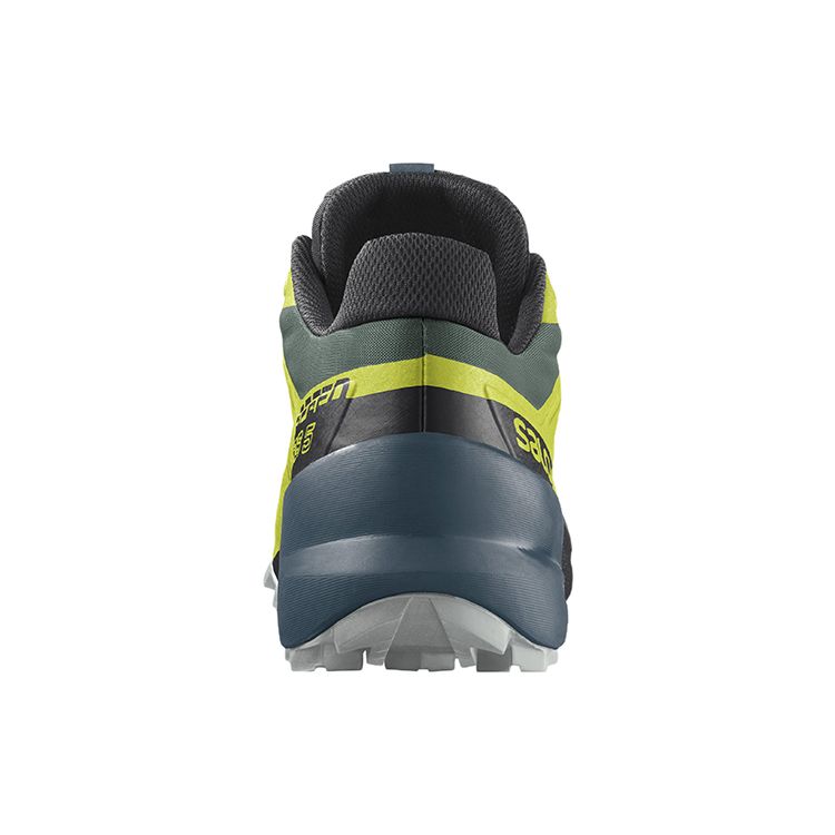 SALOMON Speedcross 5 Comfortable Fabric Durable Low-Top Trail Running Shoes Men Sneaker Black Yellow 416096